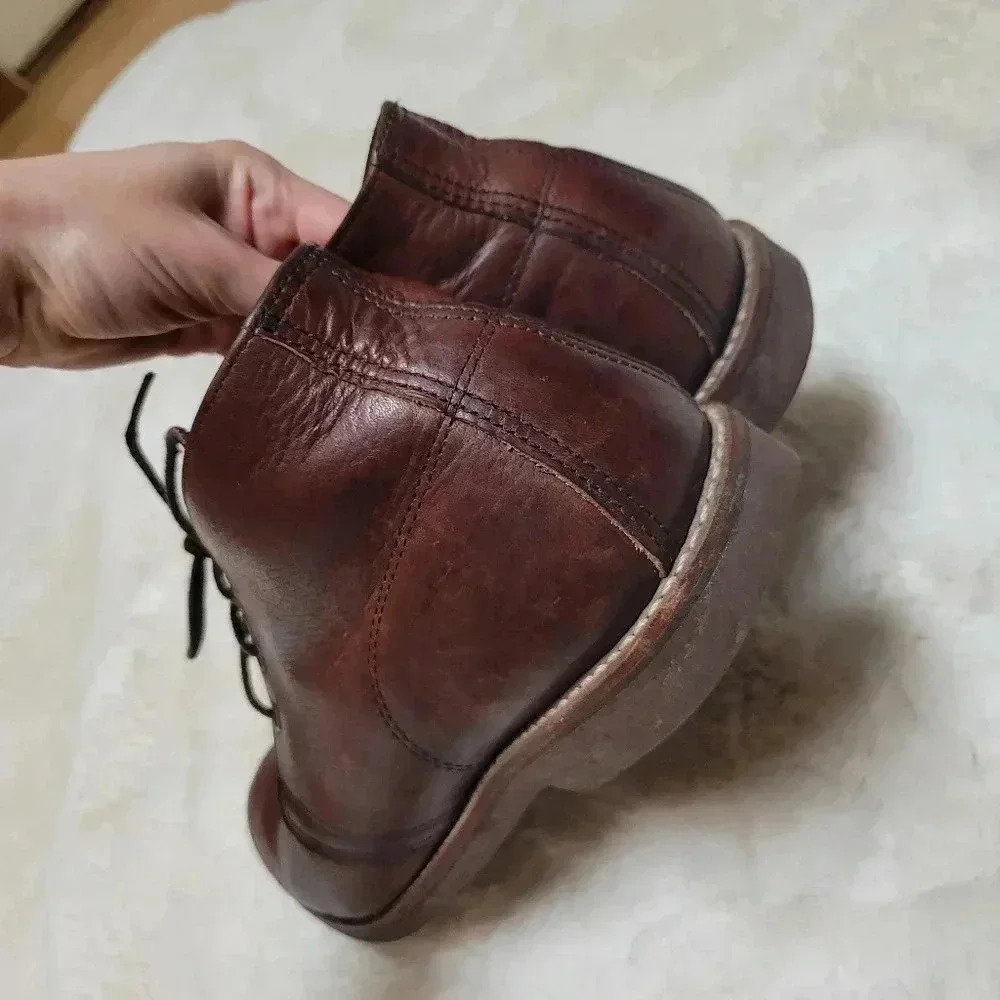 Red Wing Heritage 9215 Foreman Chukka 11.5 Dark Brown Boots Lace Up Casual - Picture 4 of 9